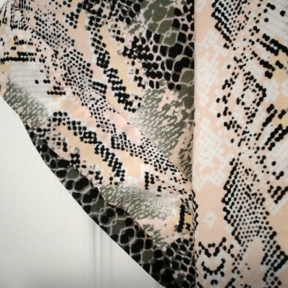 Bar 111 Python Peach Print Lined Romper - image 3